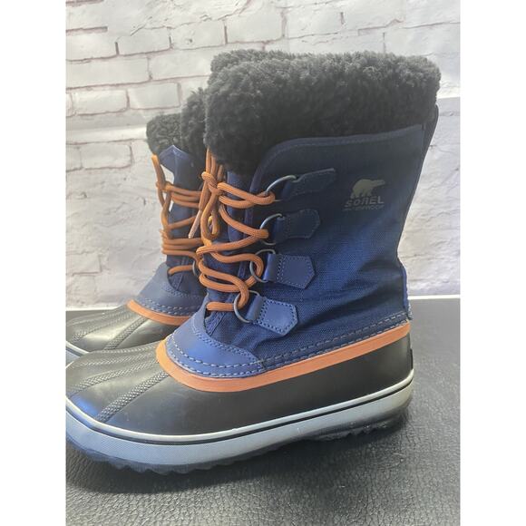 Sorel Winter Boots Nylon Upper Rubber Base Insulated SZ 7 US Great Cond. main image 4